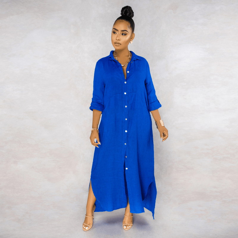 Vestido Longo de Linho Amour