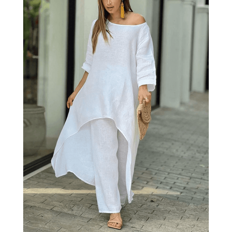 Conjunto de Linho Alongado Lillois
