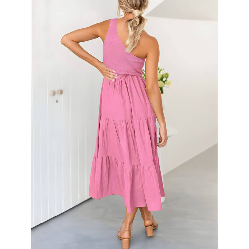 Vestido Mídi com Lástex Maelle
