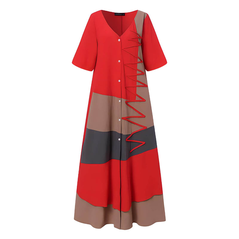 Vestido Longo com Abotoamento Austin