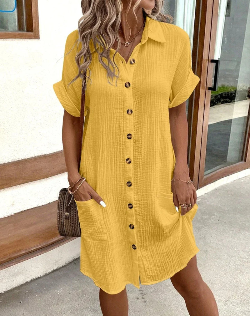 Vestido Curto Casual Brinelle