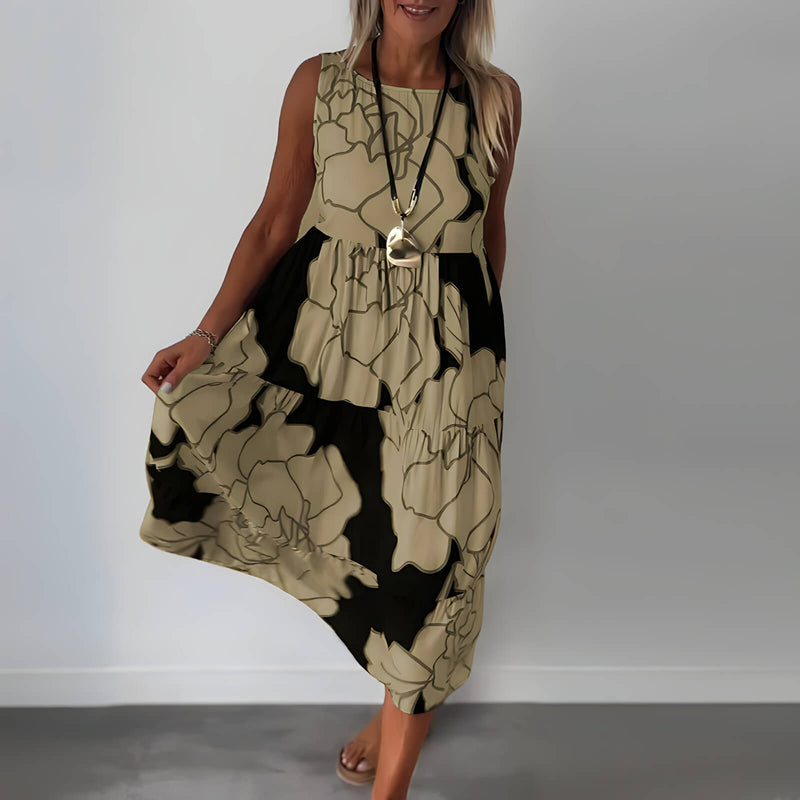 Vestido Mídi Casual Jardin