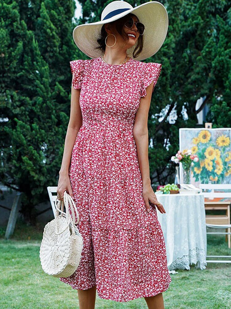Vestido Mídi em Camadas Milla