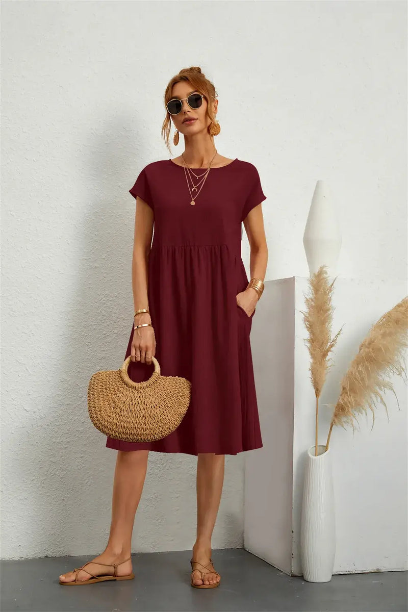 Vestido Mídi Casual Jordan