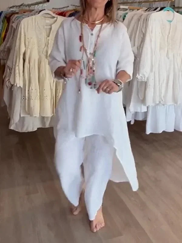 Conjunto Alongado de Linho Français