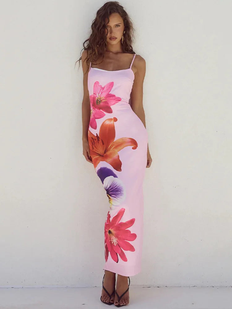 Vestido Longo Estampado Elizabeth
