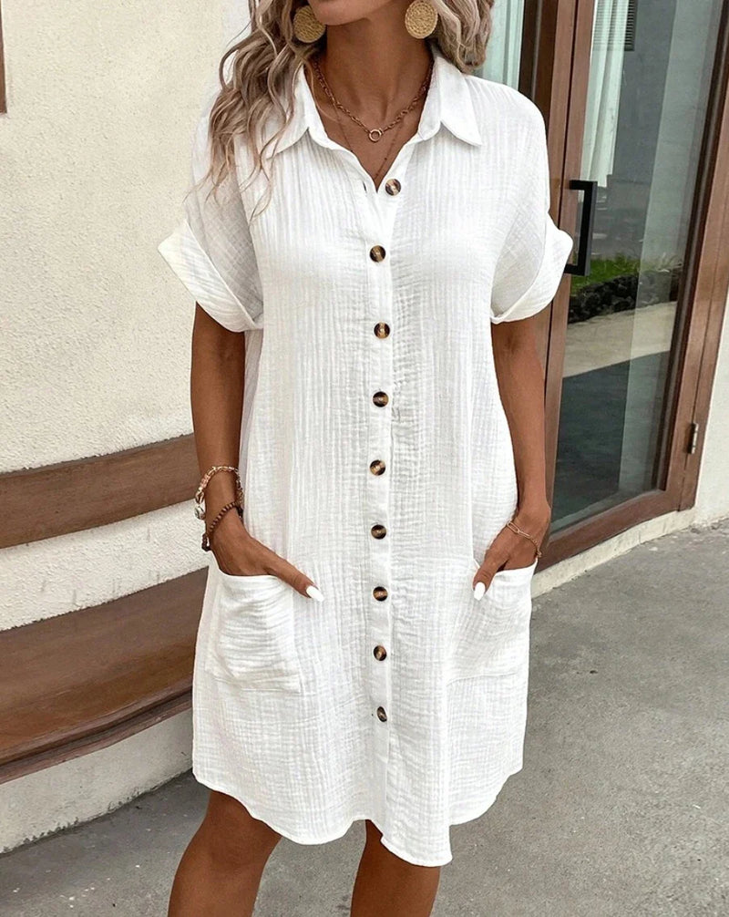 Vestido Curto Casual Brinelle