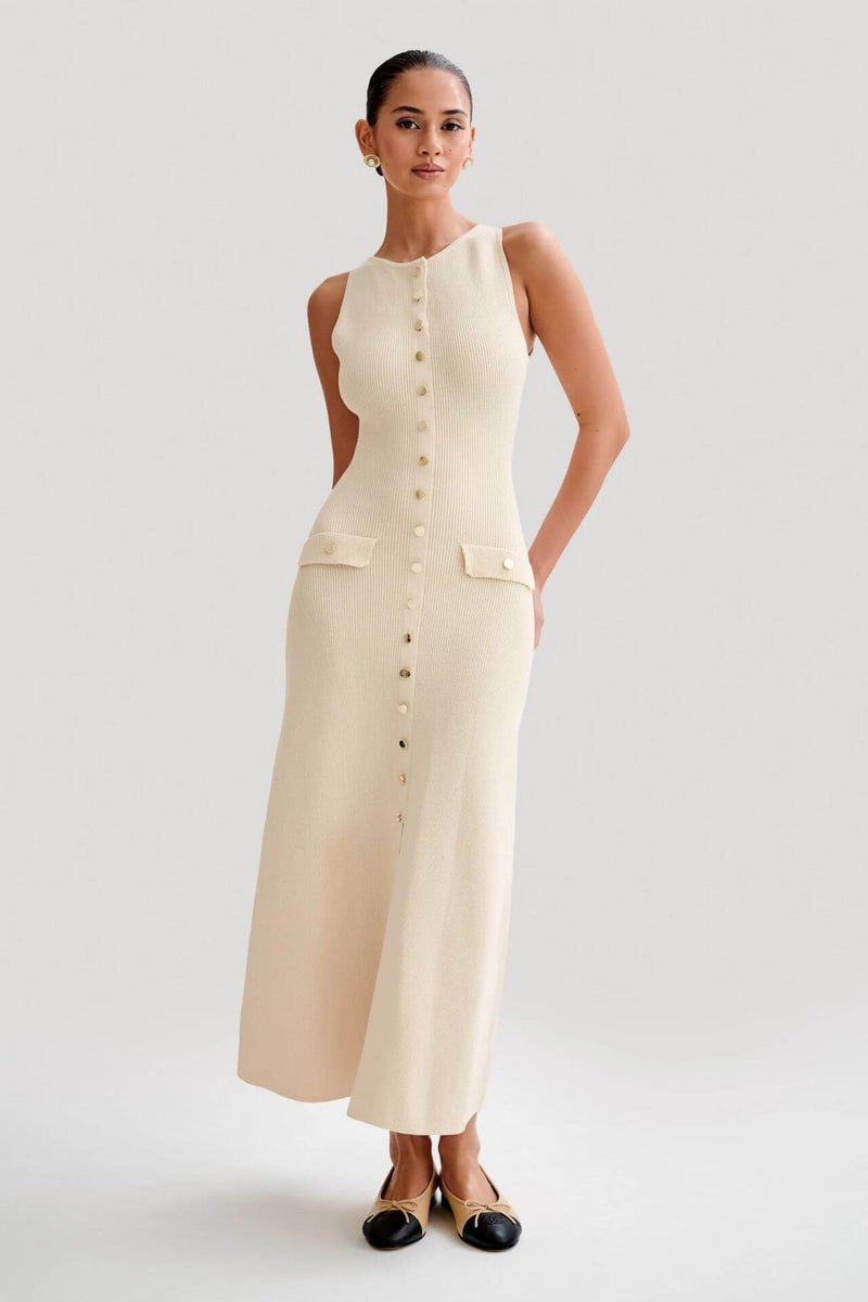 Vestido Midi de Malha Cenelia
