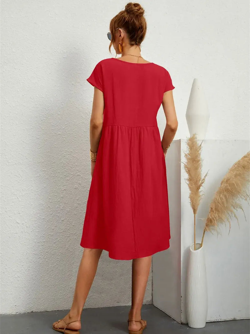 Vestido Mídi Casual Jordan