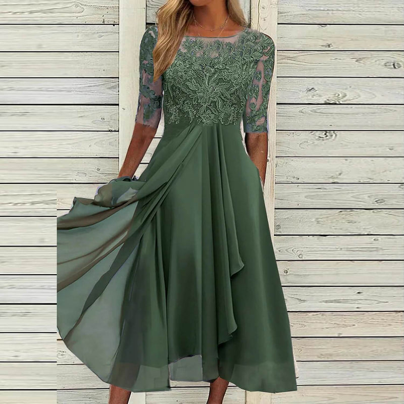Vestido Mídi Elegante Aveline