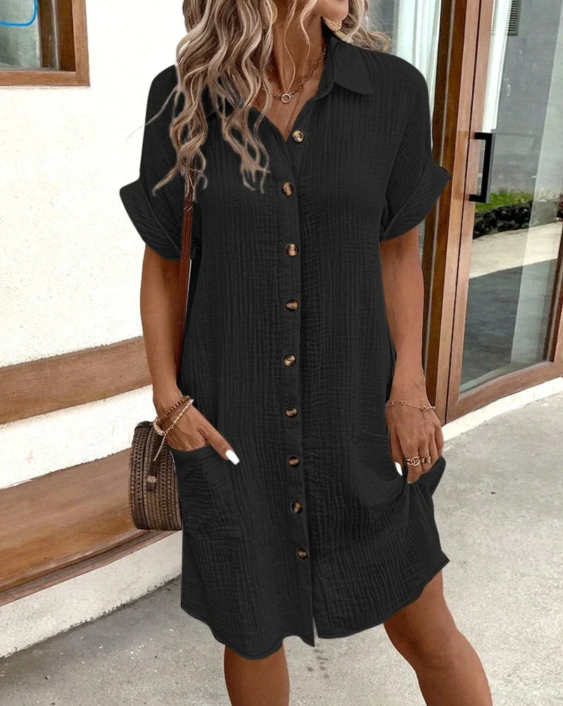 Vestido Curto Casual Brinelle
