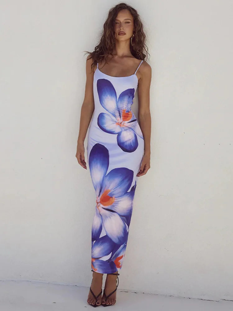 Vestido Longo Estampado Elizabeth