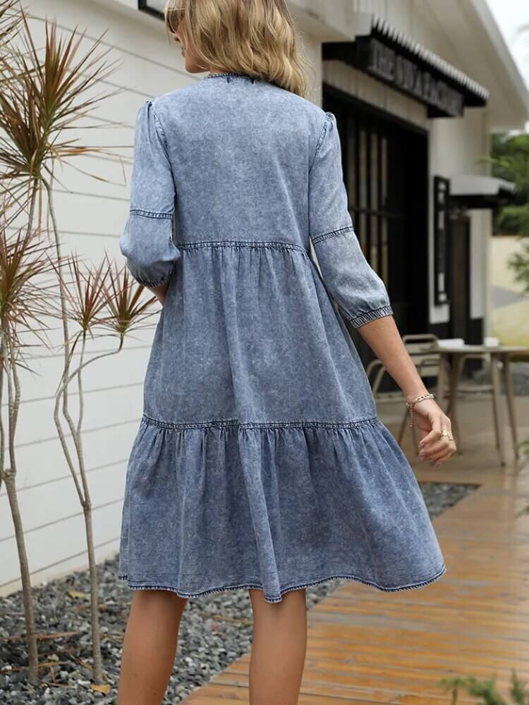 Vestido Mídi Jeans Mireia